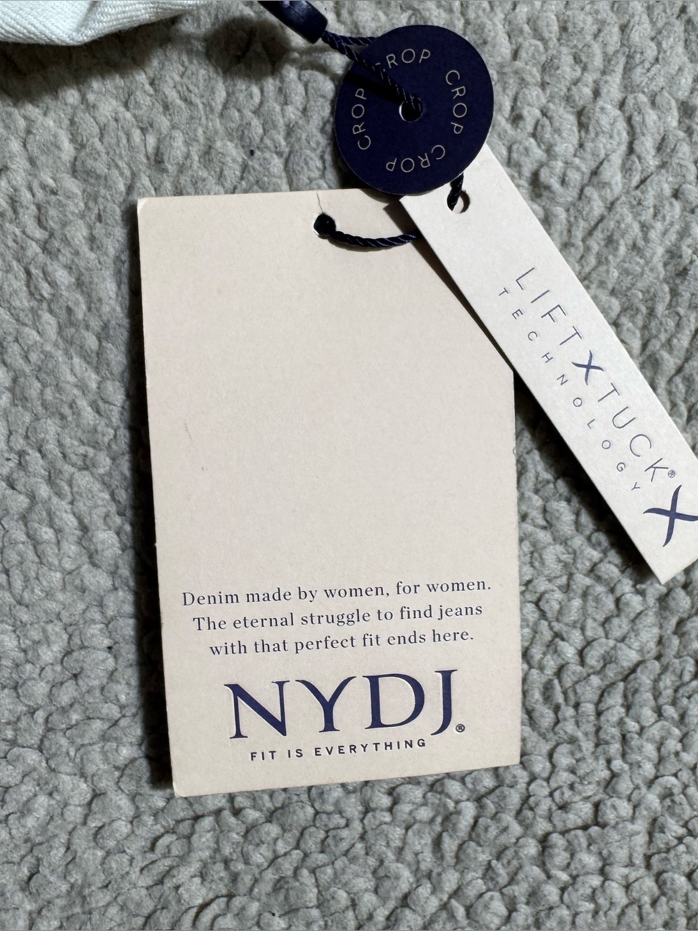 NYDJ Jeans Womens 14 Lift x Tuck Technology Skinny Capri Floral Print White NEW - Picture 4 of 16